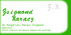 zsigmond maracz business card